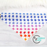 Rainbow Stars Dog Bandana