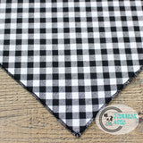 Black and White Checkered Dog Bandana