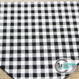 Black and White Checkered Dog Bandana