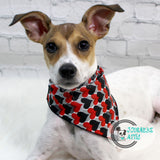 Valentines Day Hearts Dog Bandana