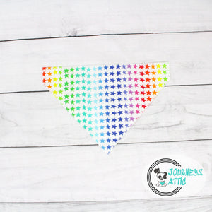 Rainbow Stars Dog Bandana