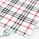 Red and Navy Plaid Dog Bandana