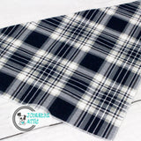 Navy Plaid Christmas Dog Bandana