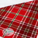 Red Christmas Plaid Dog Bandana