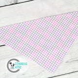 Easter Plaid Flannel Dog Bandana