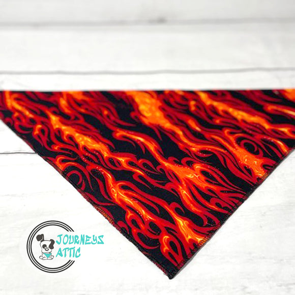 Fire Flames Dog Bandana