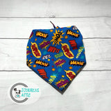 Comic Book Words Dog Bandana