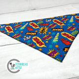 Comic Book Words Dog Bandana