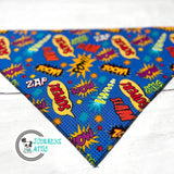 Comic Book Words Dog Bandana