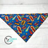 Comic Book Words Dog Bandana