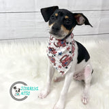 Red truck Patriotic 4th of July Dog Bandana