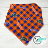 Plaid Florida Gators Dog Bandana