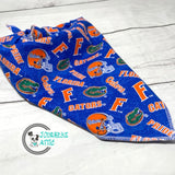 Blue Florida Gators Dog Bandana