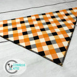 Buffalo Plaid Halloween Dog Bandana