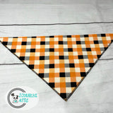 Buffalo Plaid Halloween Dog Bandana