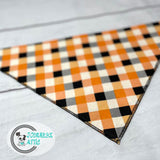 Buffalo Plaid Halloween Dog Bandana